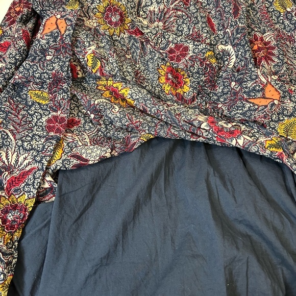 Madewell Ruffle-Sleeve Popover Mini Dress in Bali Blooms Easy fit Size XXL (18) - Picture 9 of 13